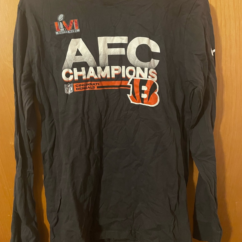 NFL Cincinnati Bengals AFC Champions Black Long Sleeve Shirt Girls
